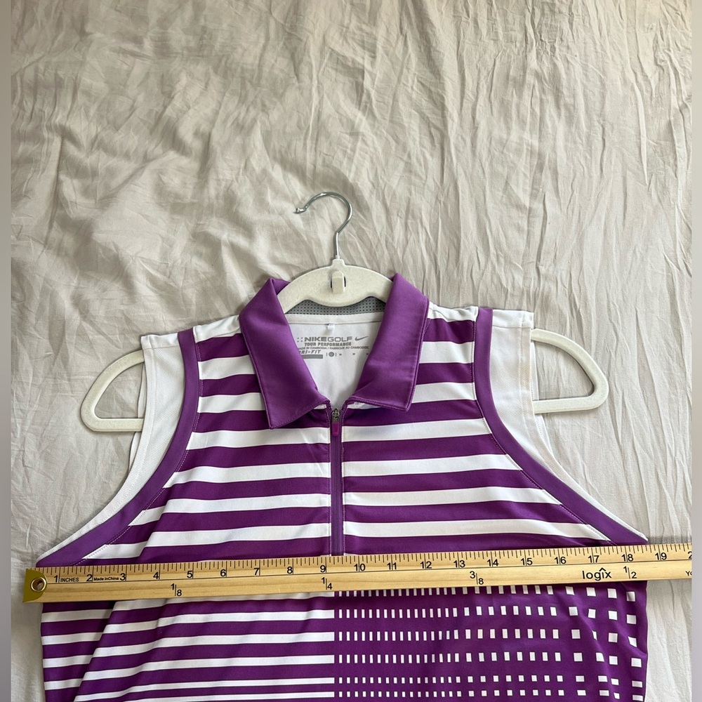 Nike golf Purple and White Patterned‎ Tank Top - Picture 5 of 10